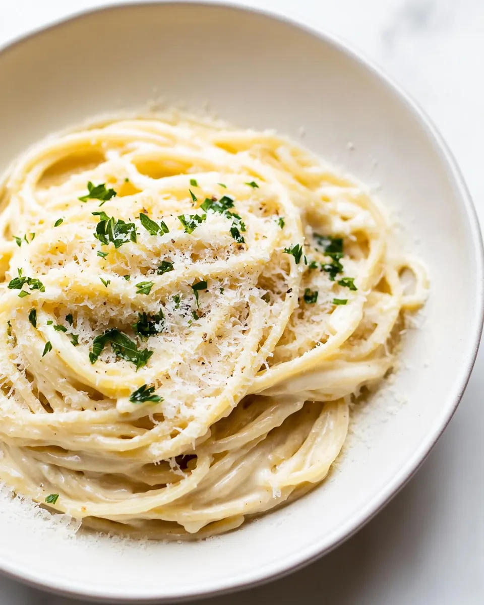 Quick 15 Minute Creamy Garlic Pasta image