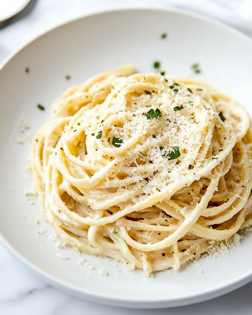Delicious 15 Minute Creamy Garlic Pasta recipe photo