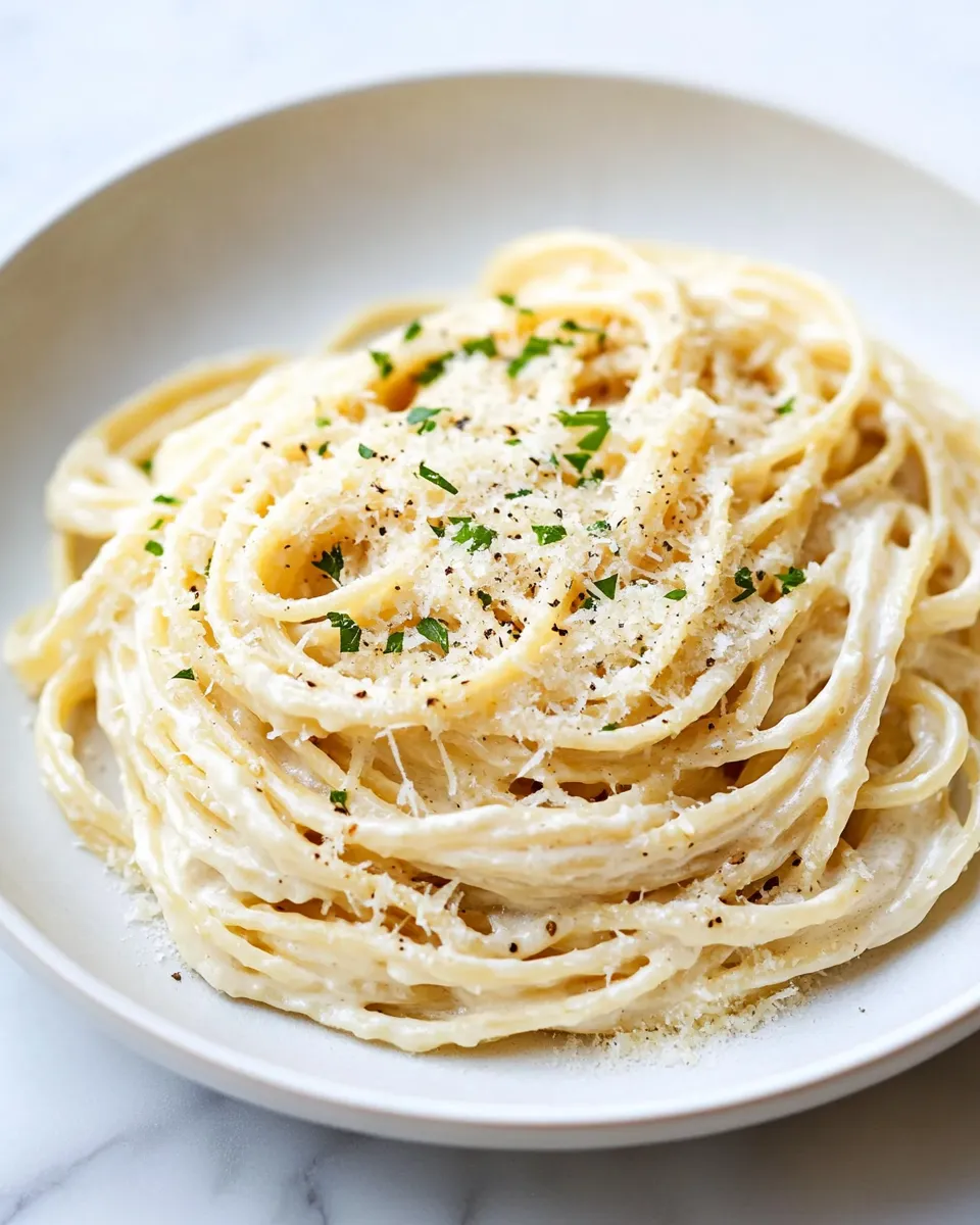 Savory 15 Minute Creamy Garlic Pasta dish photo