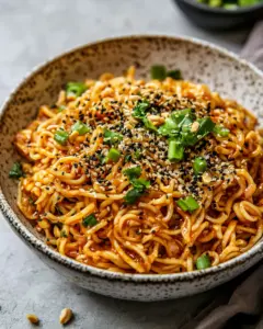Classic 20 Minute Garlic Oil Schezwan Peanut Noodles. recipe photo