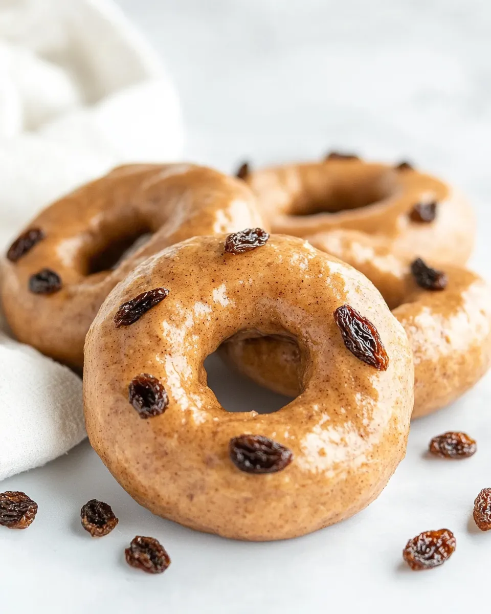 Homemade 2 Ingredient Cinnamon Raisin Bagels photo