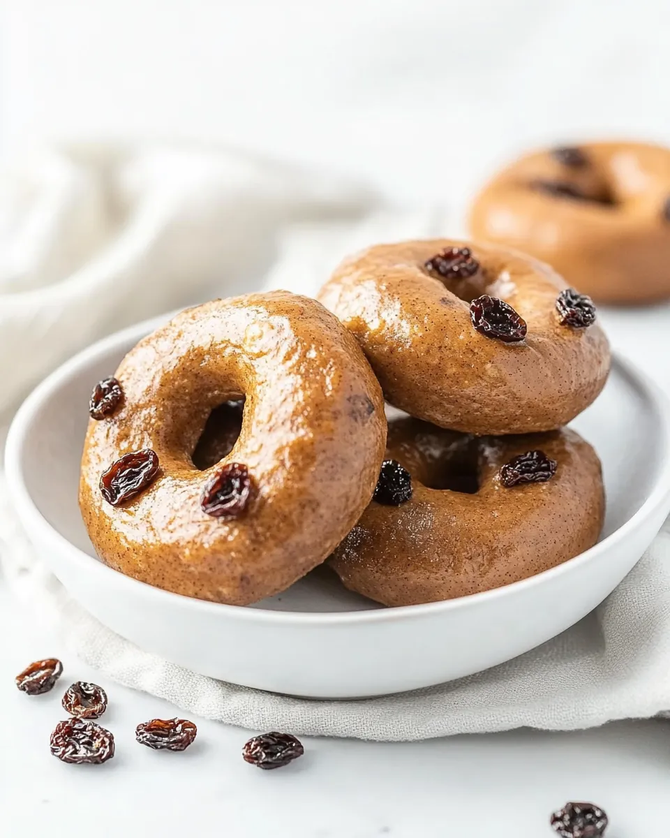 Delicious 2 Ingredient Cinnamon Raisin Bagels shot