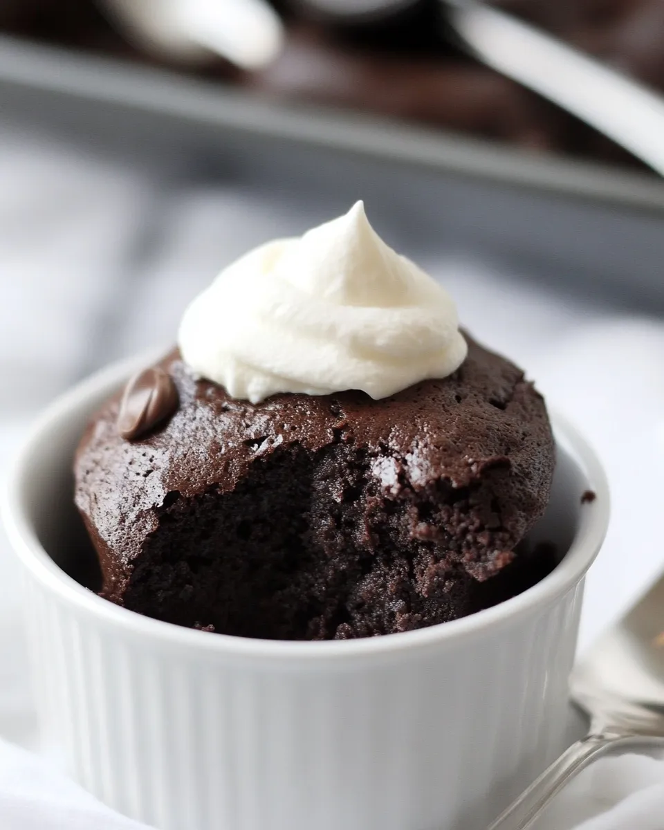 Homemade 3-Minute Brownie in a Mug shot