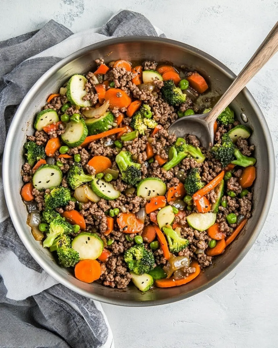 Quick 30-Minute Teriyaki Ground Beef Skillet with Vegetables recipe photo