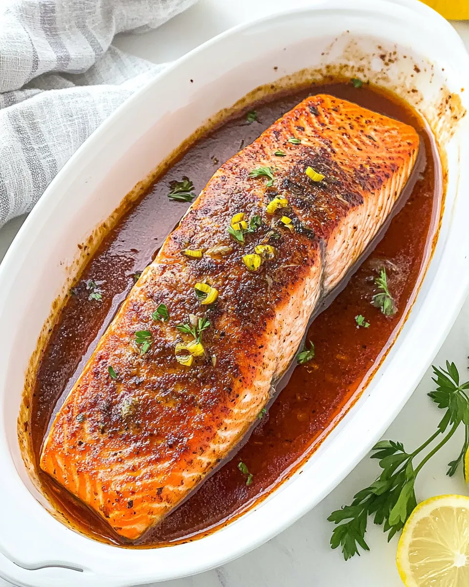 Easy 4-Ingredient Baked Salmon Recipe: Easy Weeknight Dinner in 20 Minutes shot