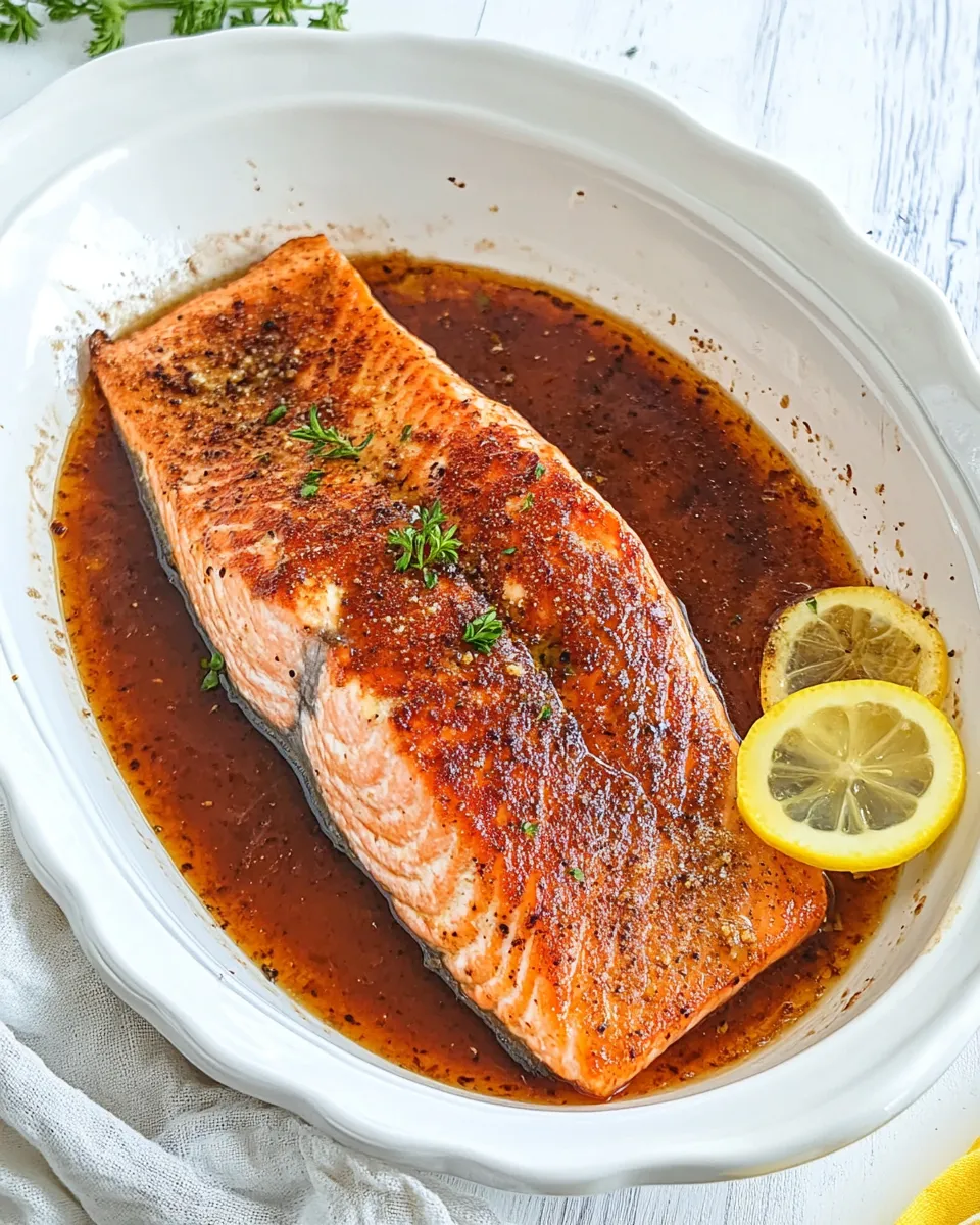Delicious 4-Ingredient Baked Salmon Recipe: Easy Weeknight Dinner in 20 Minutes dish photo