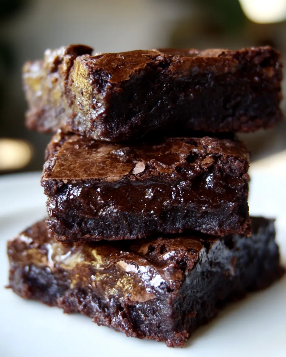 Healthy 4-Ingredient Protein Fudge Brownies recipe photo
