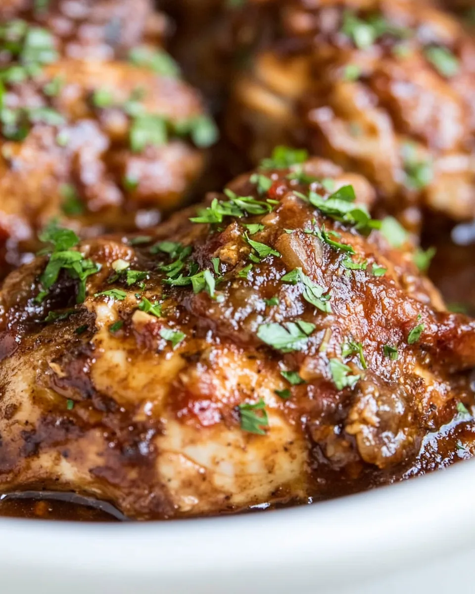 Easy 5-Ingredient Slow Cooker Balsamic Chicken photo
