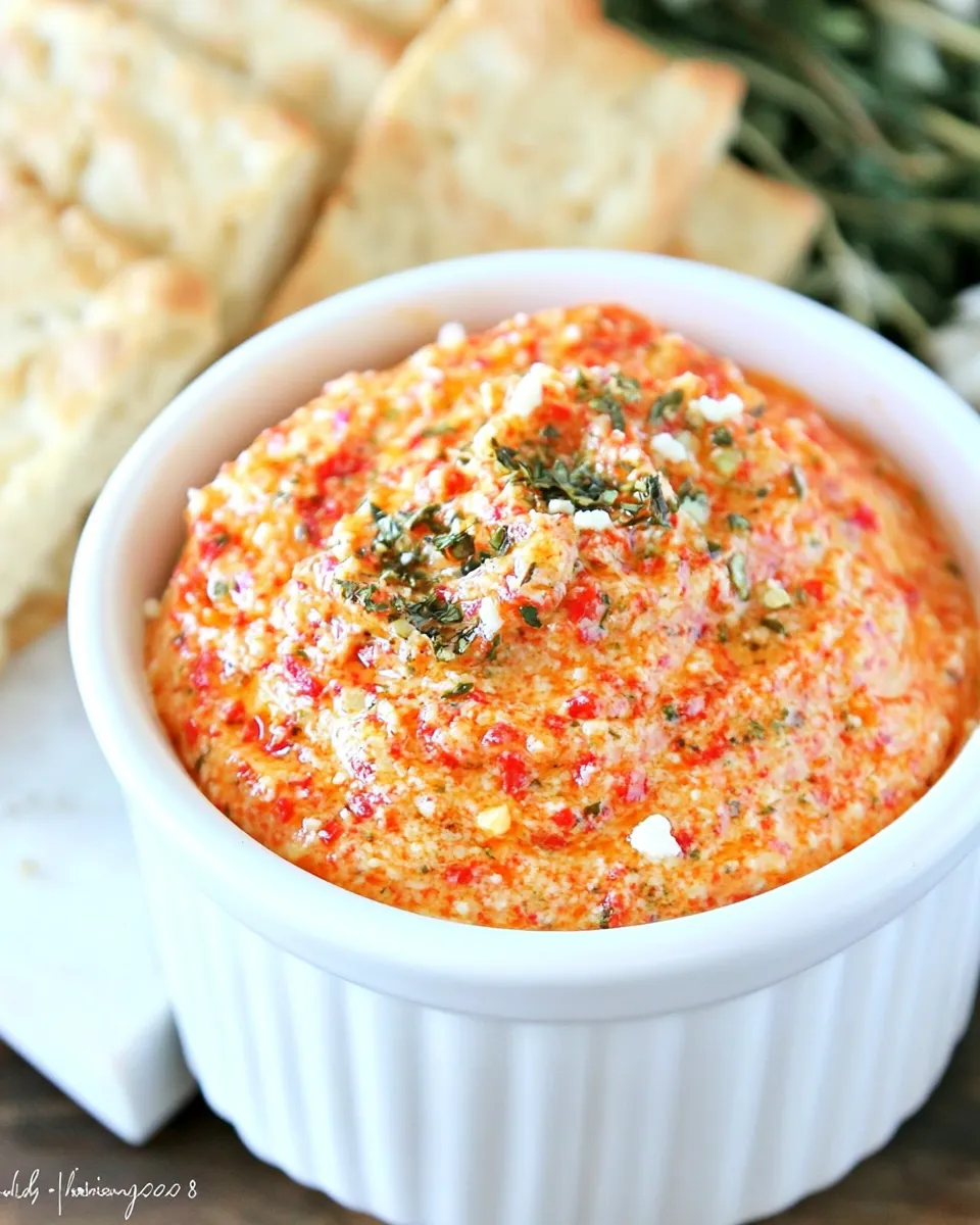 Easy 5 Cheese Roasted Red Pepper Spread recipe photo