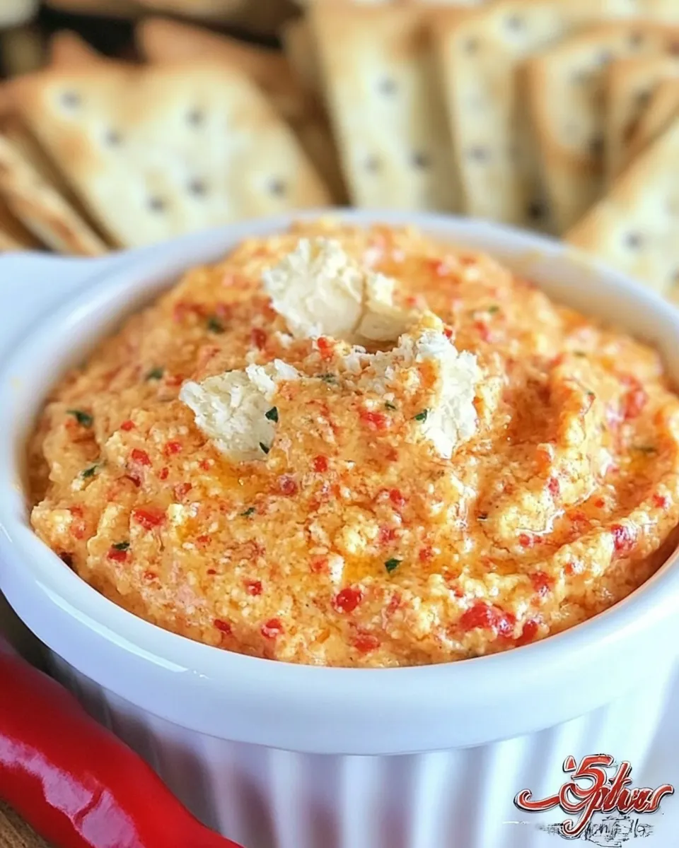 Savory 5 Cheese Roasted Red Pepper Spread dish photo