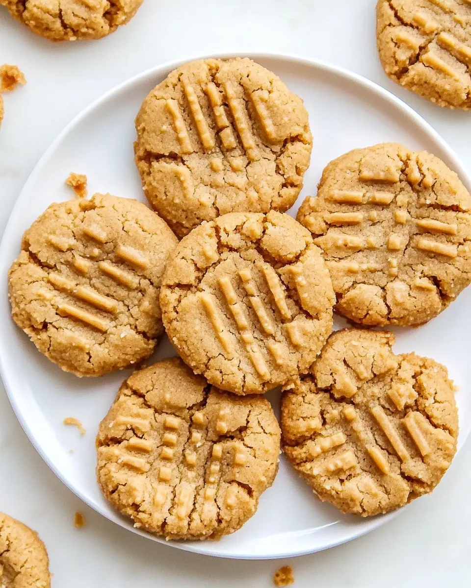 Delicious 5 Ingredient Peanut Butter Cookies image