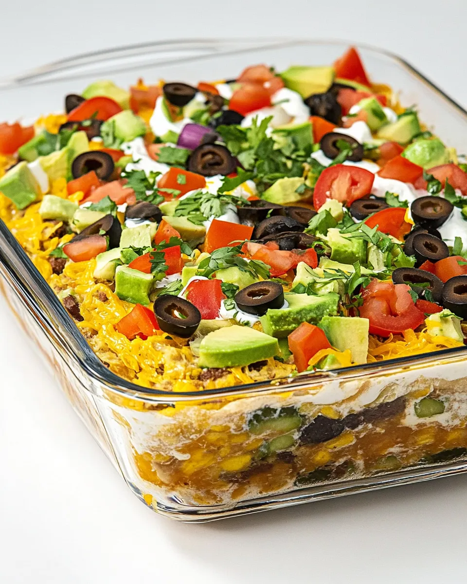 Easy 7 Layer Dip recipe photo