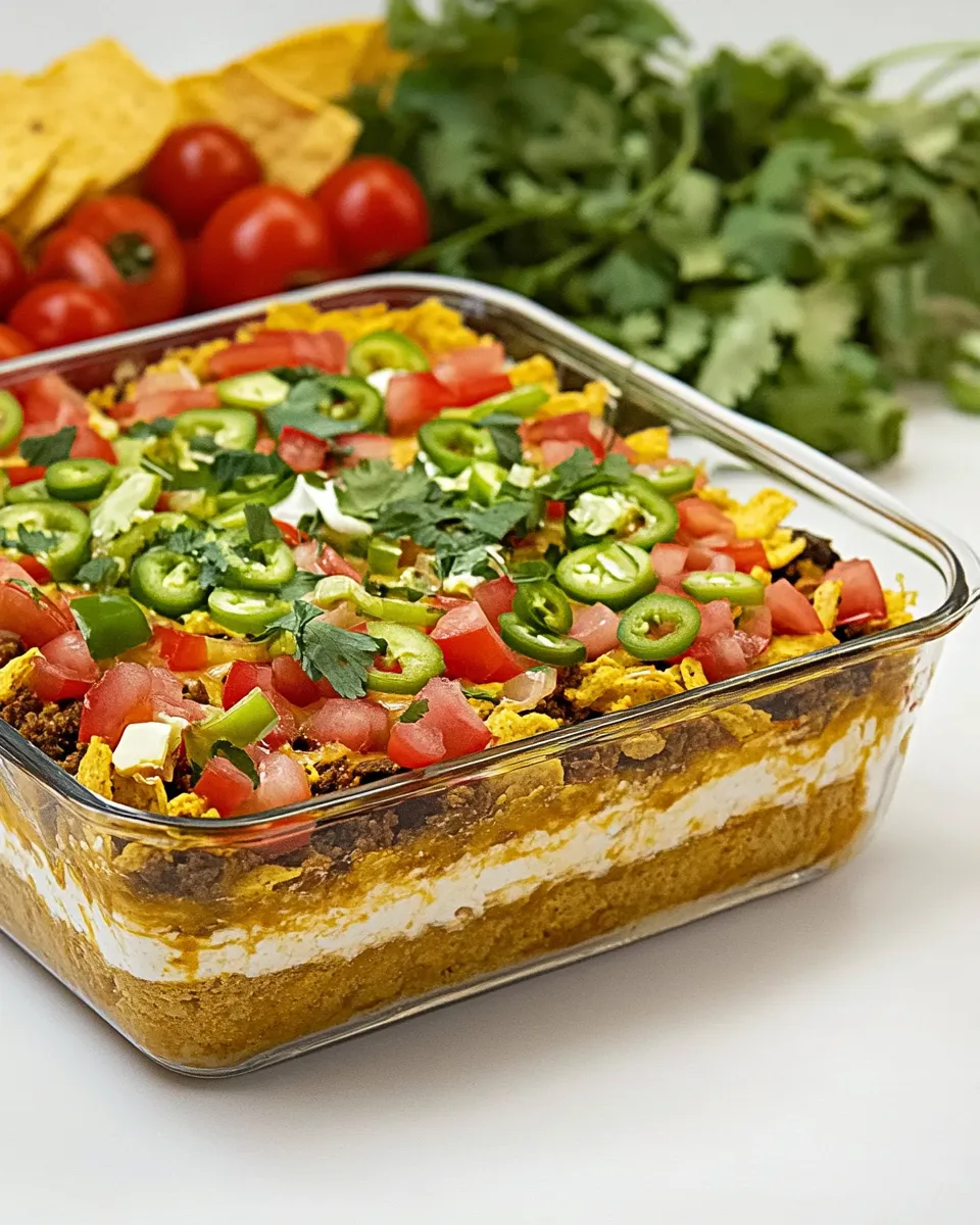 Delicious 7 Layer Dip dish photo
