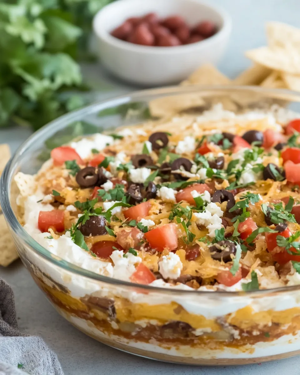 Delicious 7 Layer Greek Dip Recipe dish photo