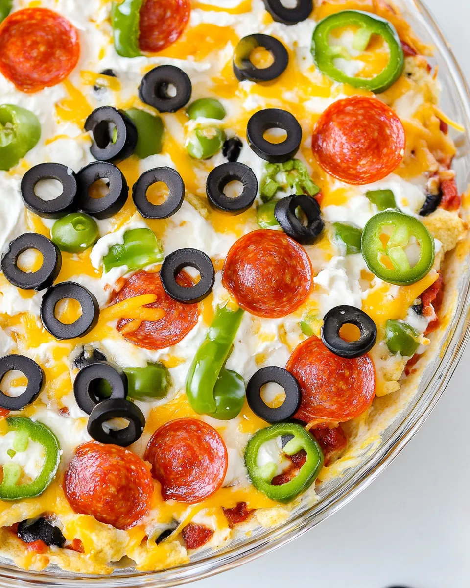 Classic 7 Layer Pizza Dip image