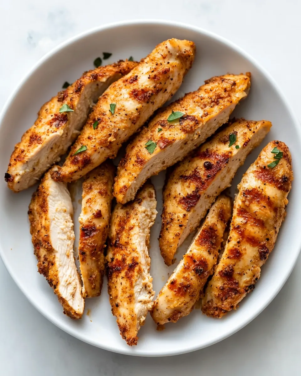 Quick Air-Fryer Chicken Tenders, No Breading shot