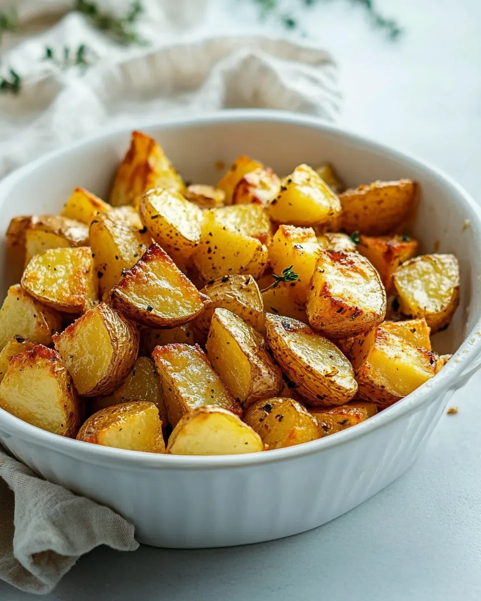 Savory Air-Fryer Diced Potatoes recipe photo