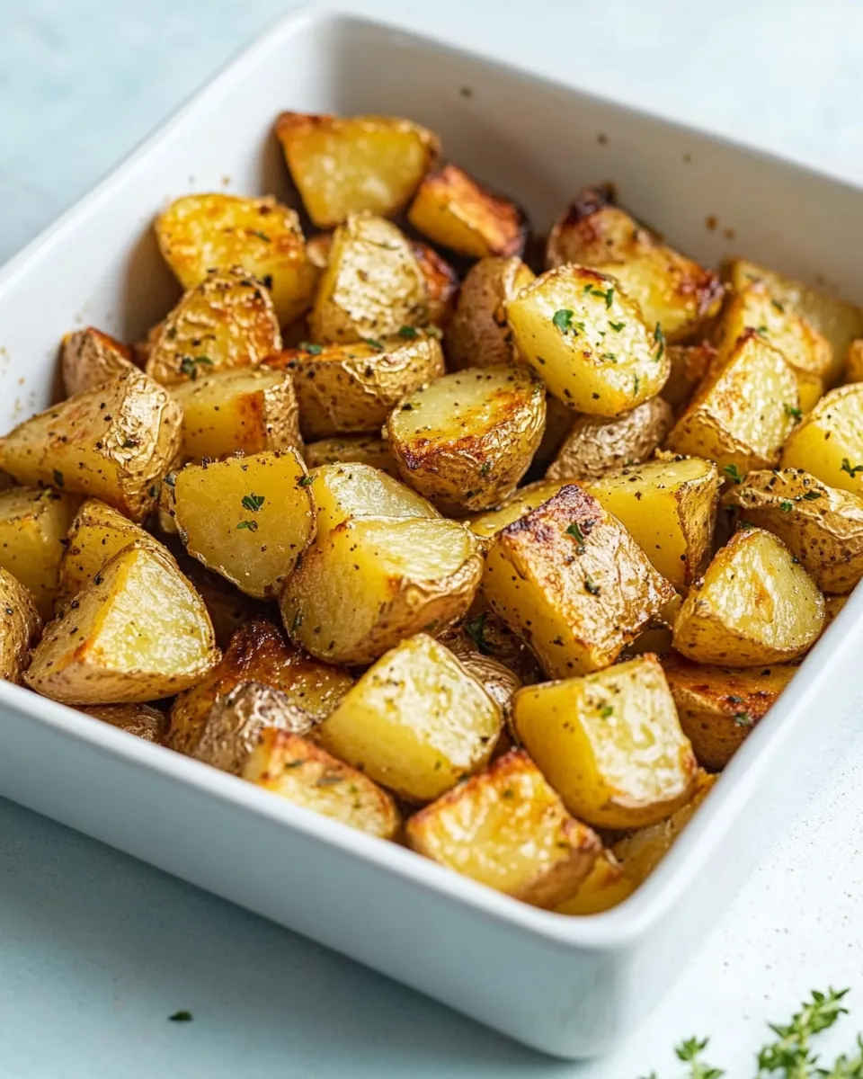 Quick Air-Fryer Diced Potatoes dish photo