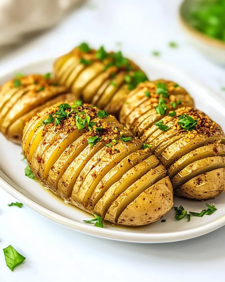 Quick Air-Fryer Hasselback Potatoes recipe photo