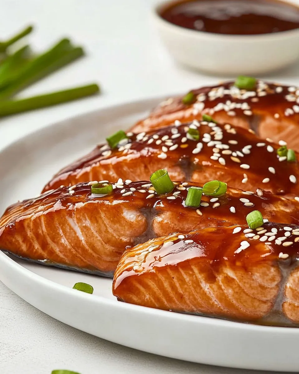 Delicious Air-Fryer Teriyaki Salmon shot