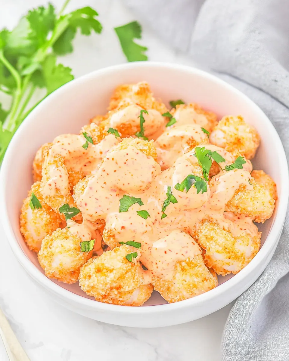 Delicious Air Fryer Bang Bang Shrimp Recipe: Crispy with Creamy Chili Sauce dish photo