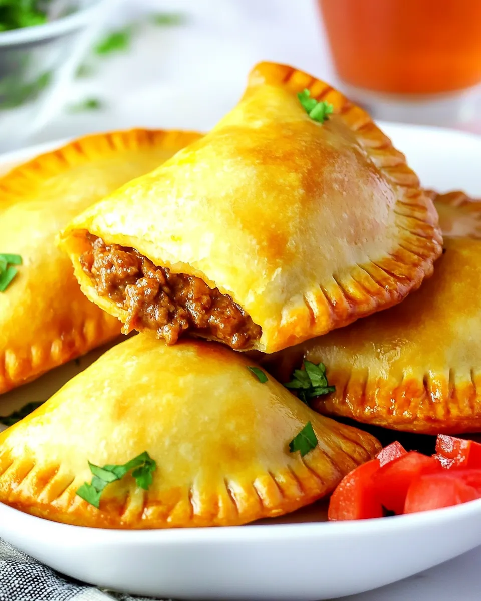 Easy Air Fryer Beef Empanadas shot