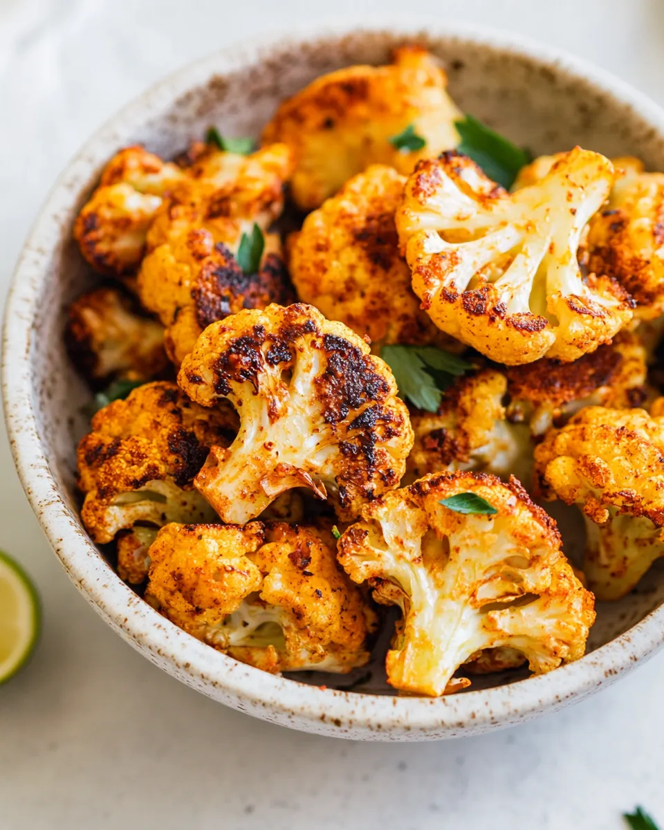 Delicious Air Fryer Cauliflower So Good Youll Forget Its Healthy dish photo