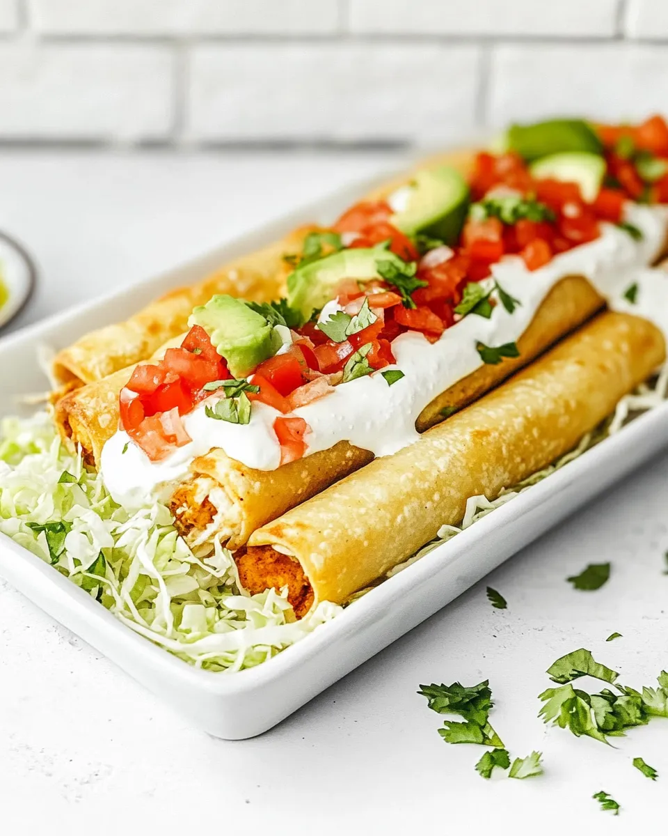 Classic Air Fryer Chicken Taquitos image