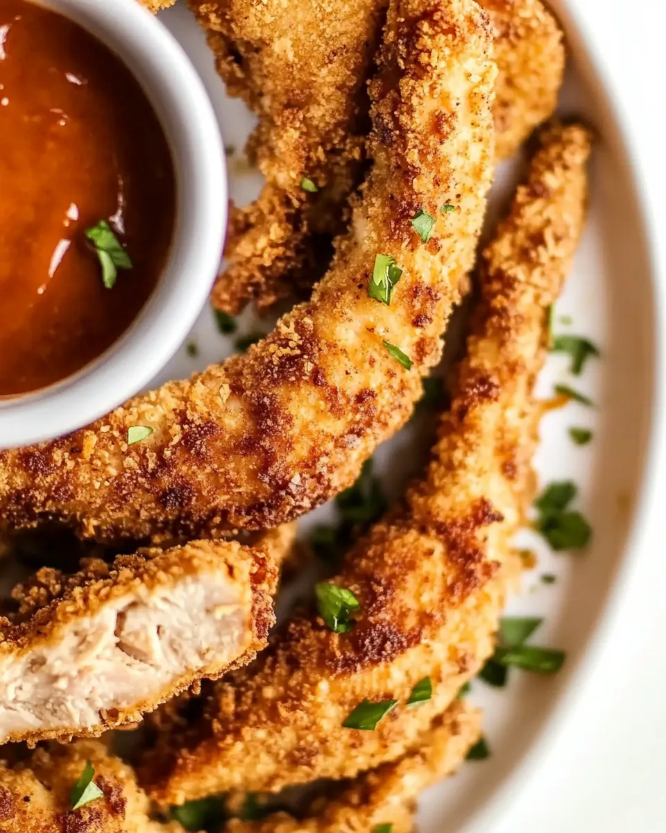 Delicious Air Fryer Chicken Tenders Recipe food shot