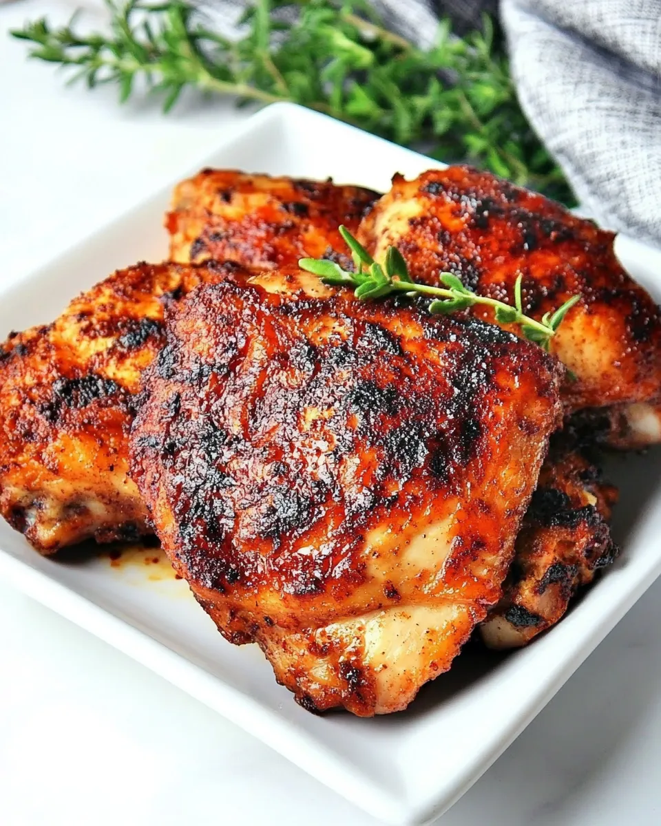 Easy Air Fryer Chicken Thighs recipe photo