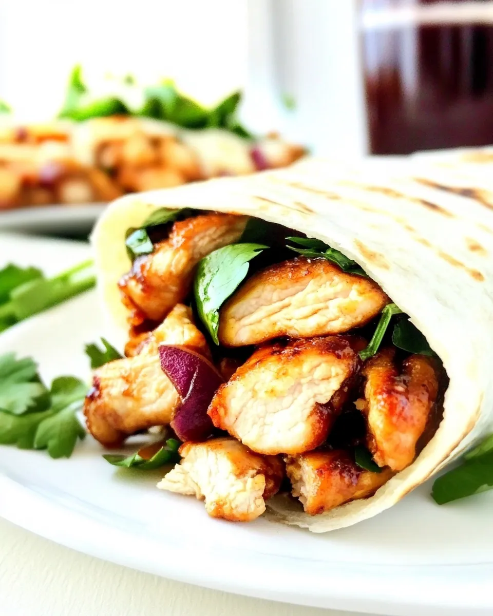 Quick Air Fryer Chicken Wraps image