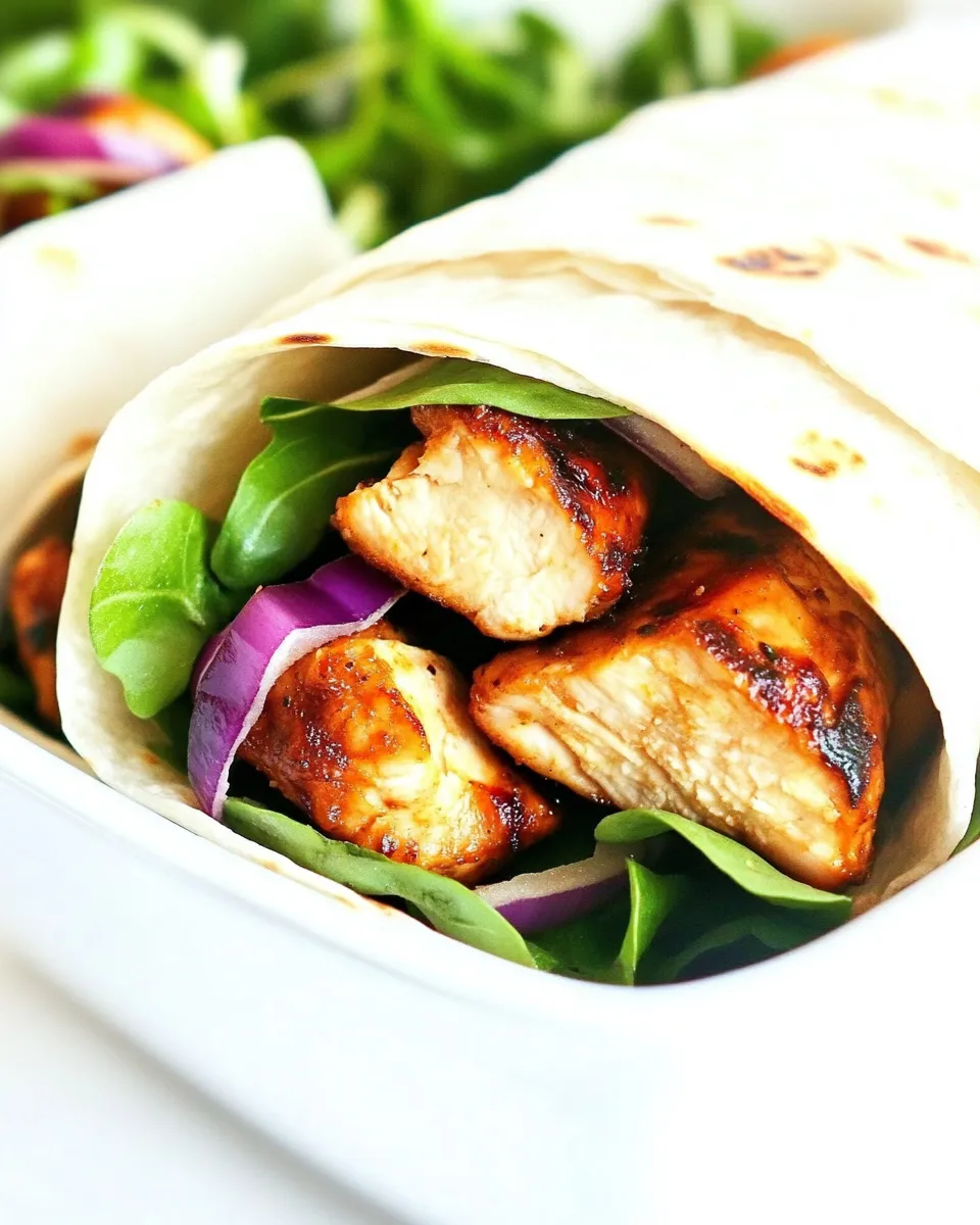 Easy Air Fryer Chicken Wraps shot