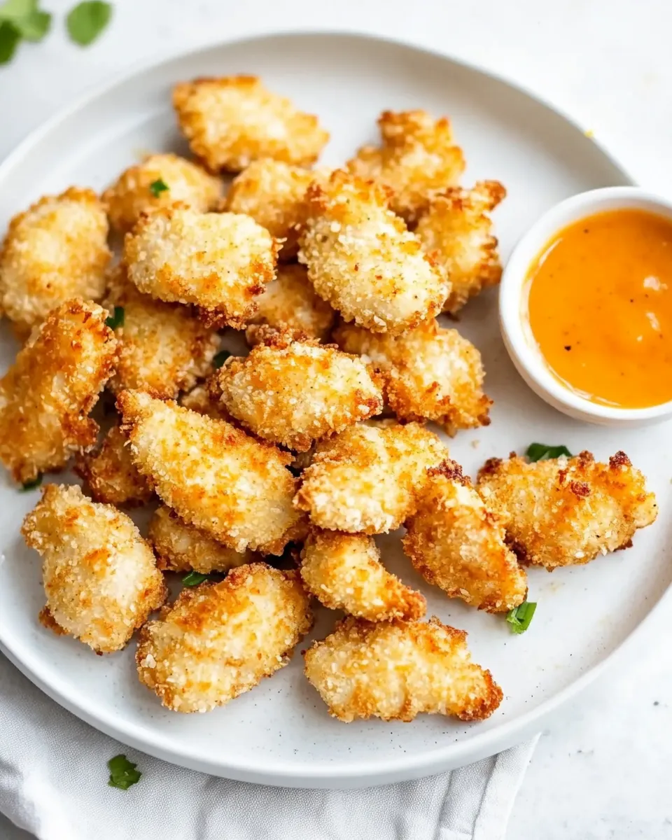 Delicious Air Fryer Crispy Chicken Nuggets shot