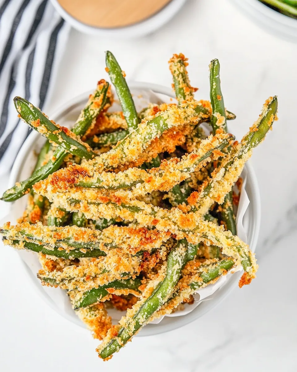 Delicious Air Fryer Fried Green Beans shot