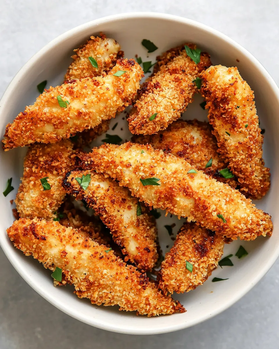 Homemade Air Fryer Panko Chicken Tenders recipe photo