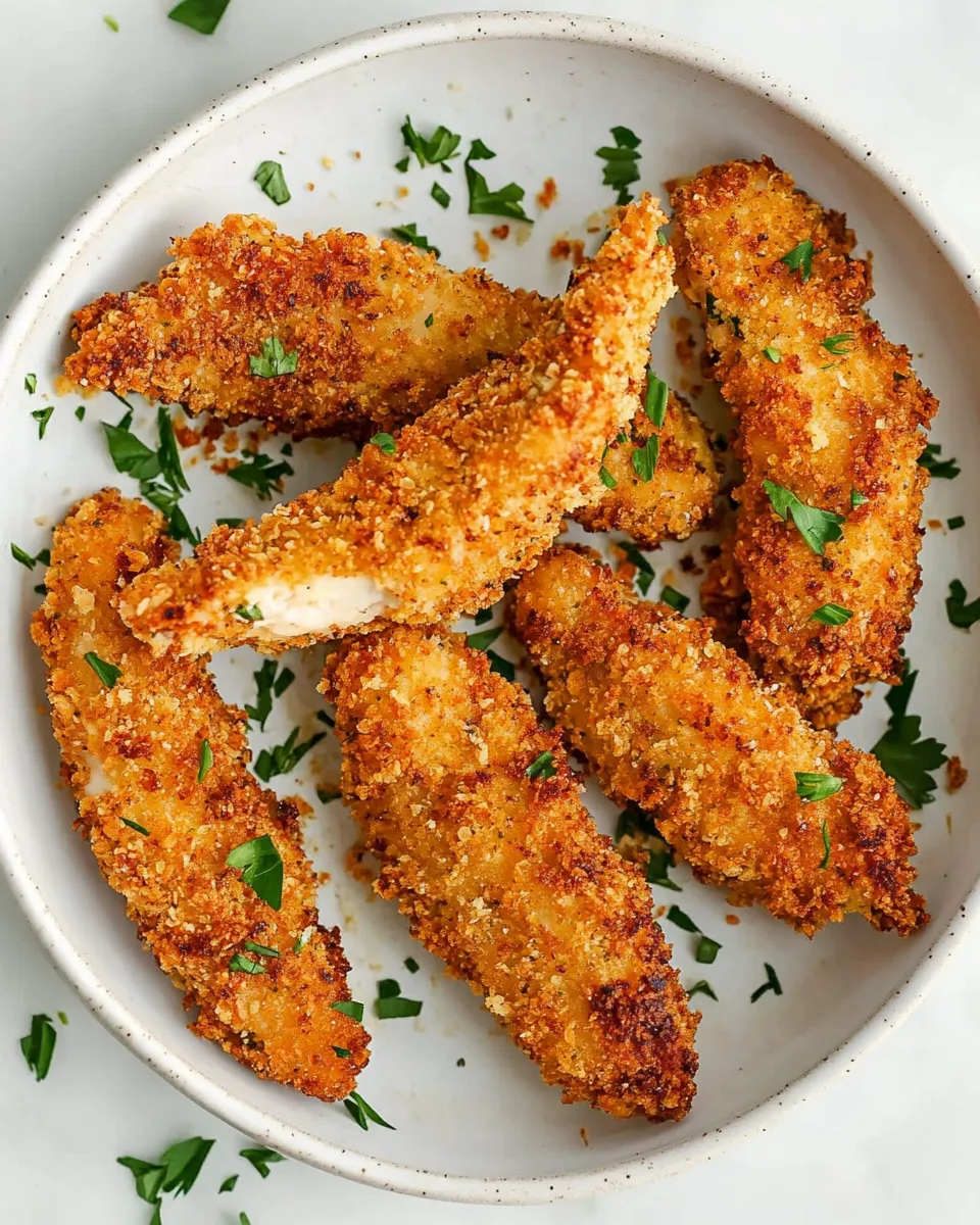 Delicious Air Fryer Panko Chicken Tenders shot