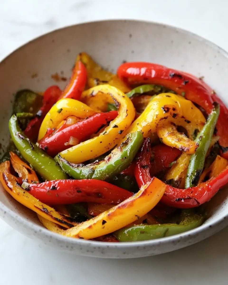 Savory Air Fryer Peppers dish photo
