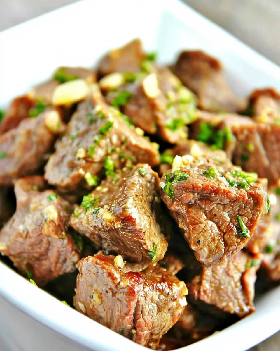 Quick Air Fryer Steak Bites recipe photo