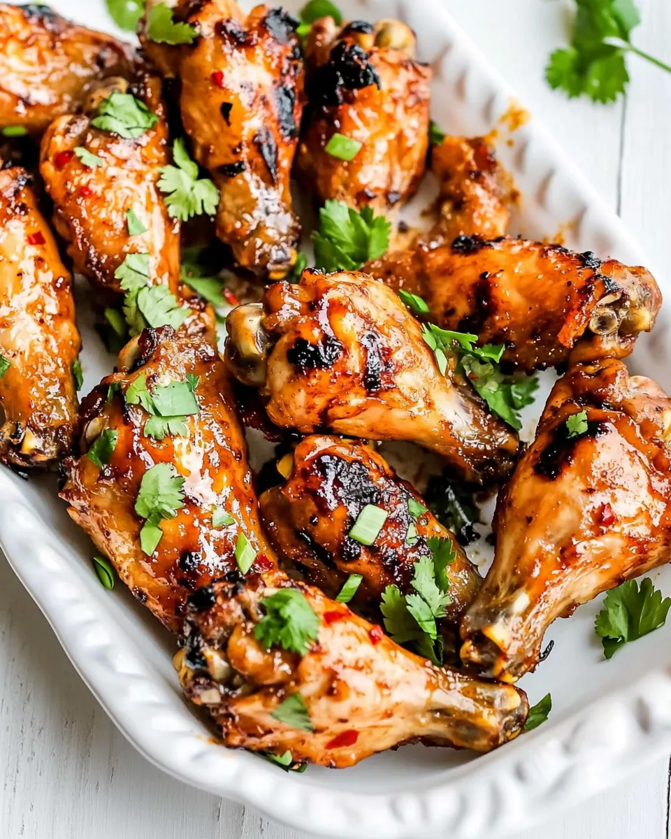 Savory Air Fryer Thai Chicken Wings recipe photo