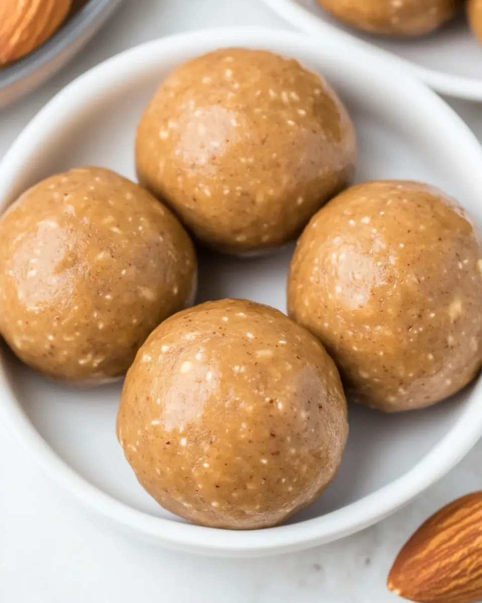 Easy Almond Butter Balls recipe photo