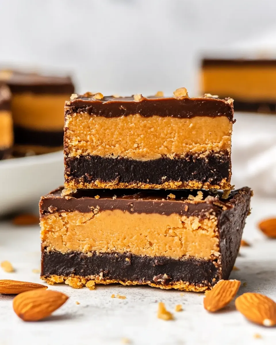 Easy Almond Butter Bars (No-Bake) dish photo