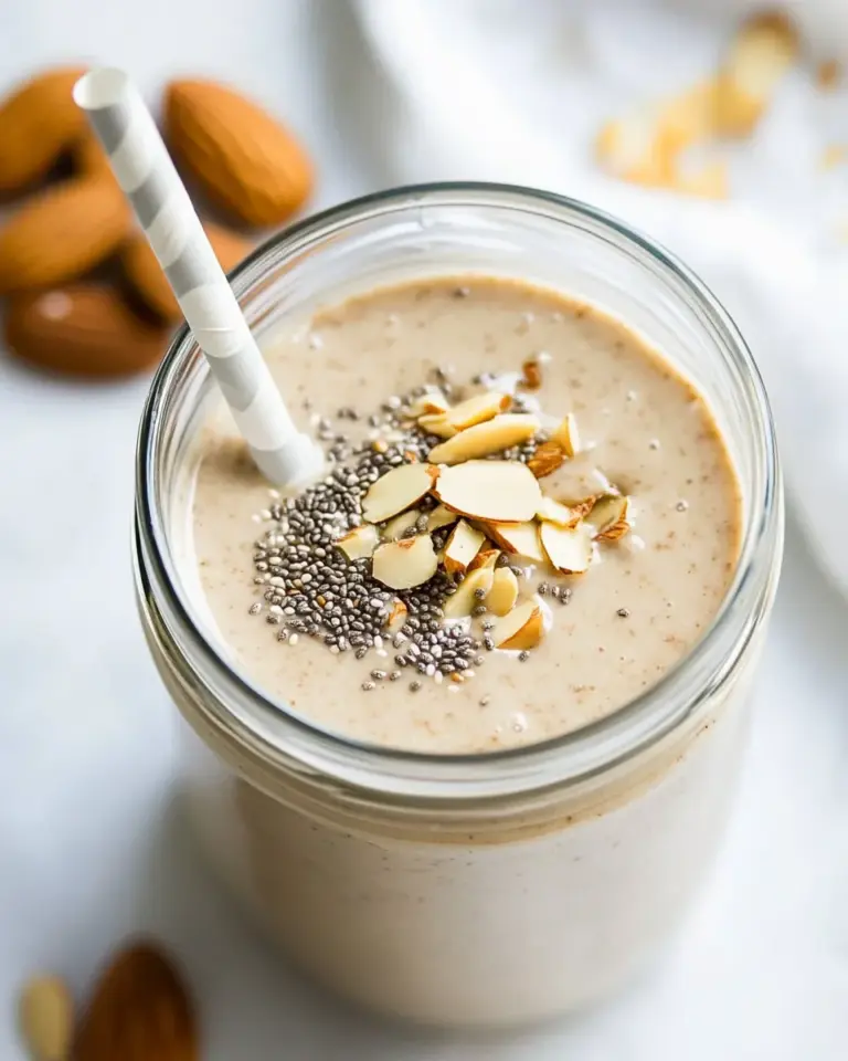 Homemade Almond Butter Chia Smoothie photo