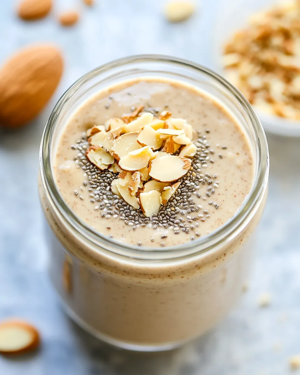 Easy Almond Butter Chia Smoothie recipe photo