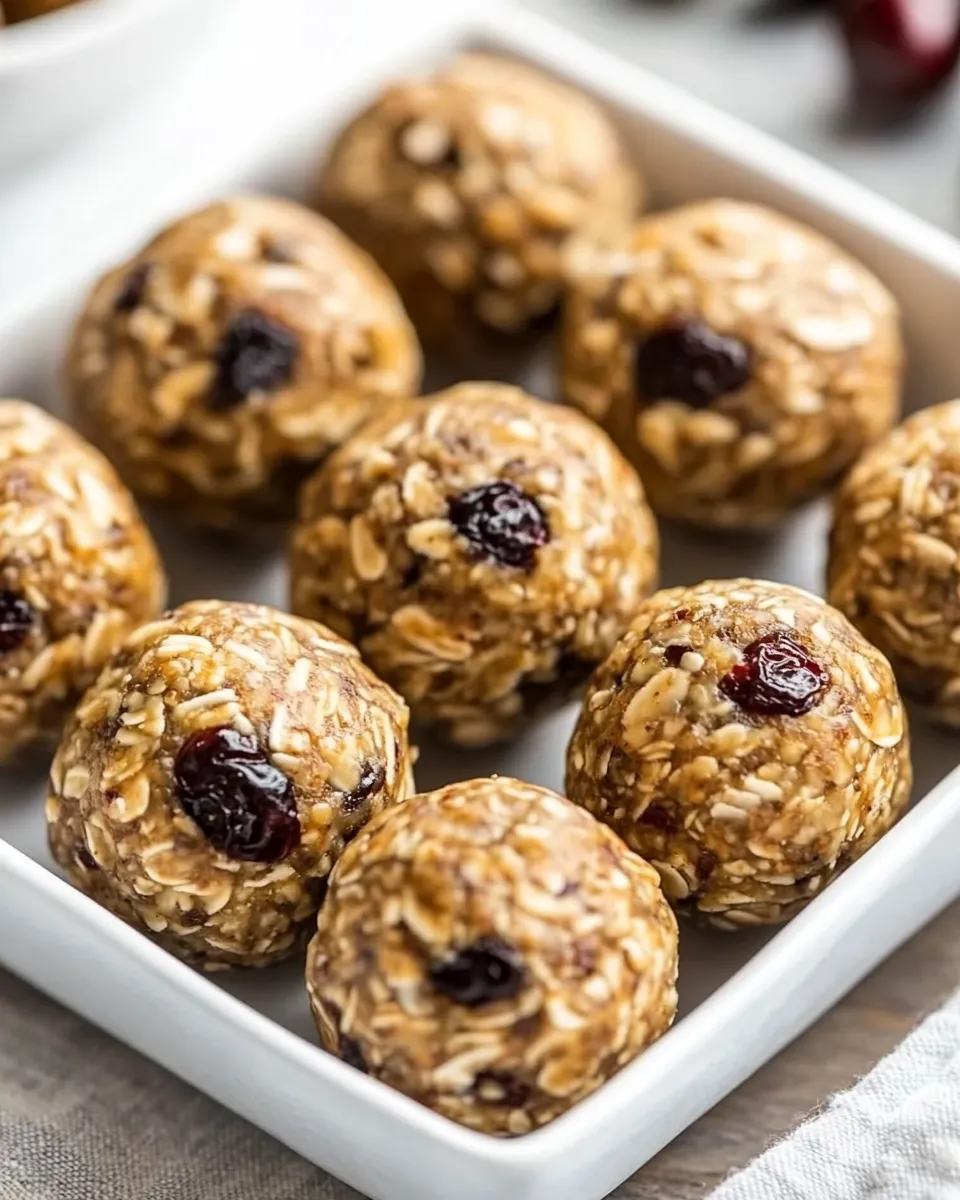 Homemade Almond Energy Balls With Cranberry, Maple, And Vanilla photo
