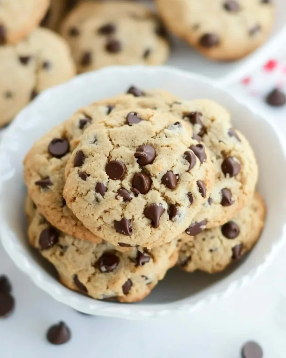 Easy Almond Flour Chocolate Chip Cookies Recipe shot
