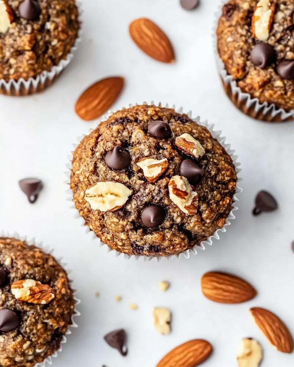 Easy Almond Flour Paleo Banana Nut Muffins With Chocolate Chips dish photo