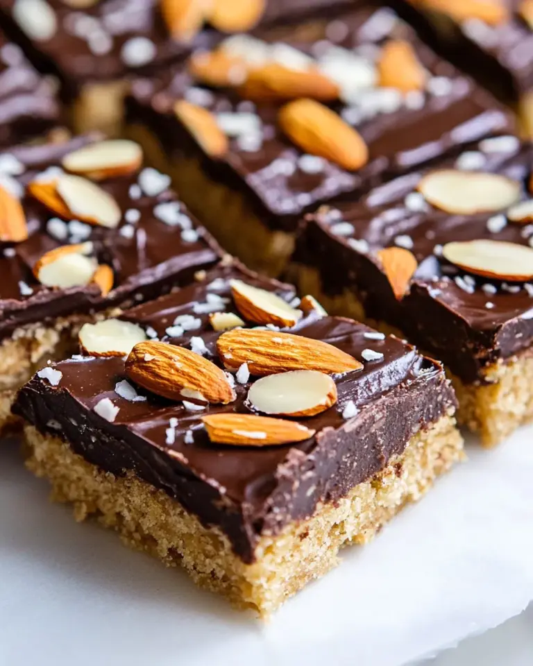 Homemade Almond Fudge Shortbread Bars photo