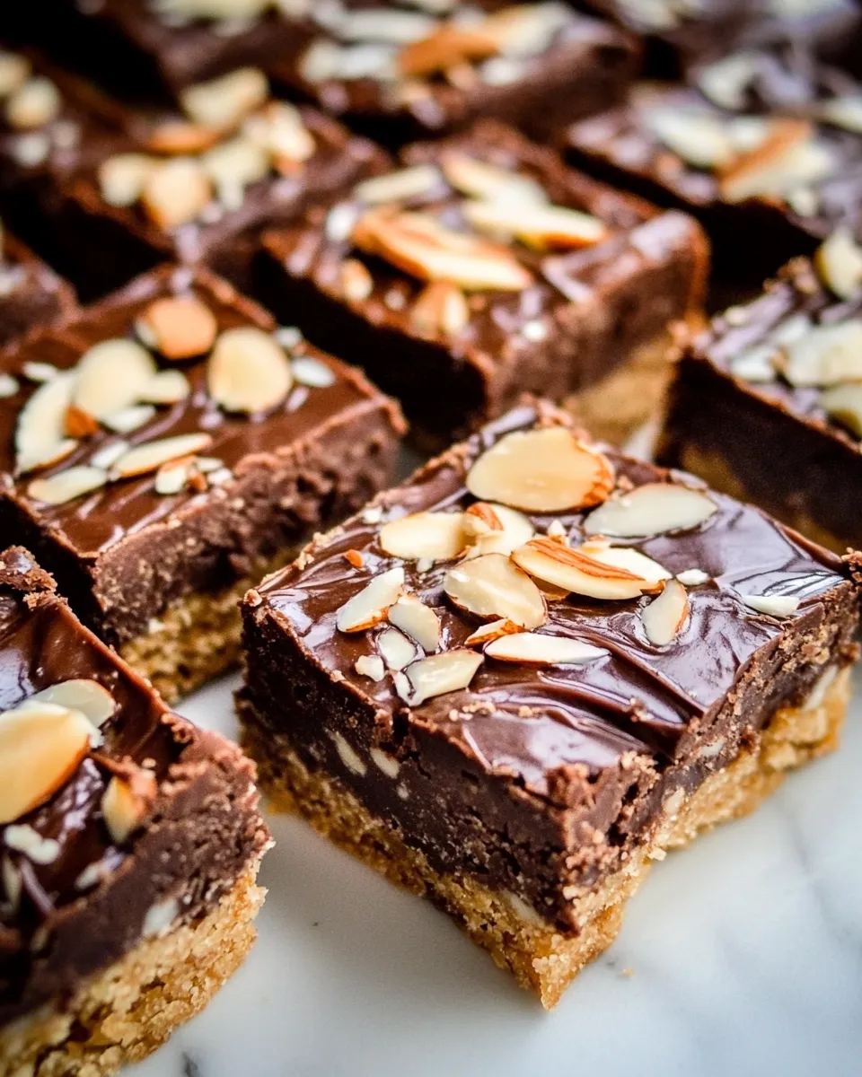 Classic Almond Fudge Shortbread Bars image