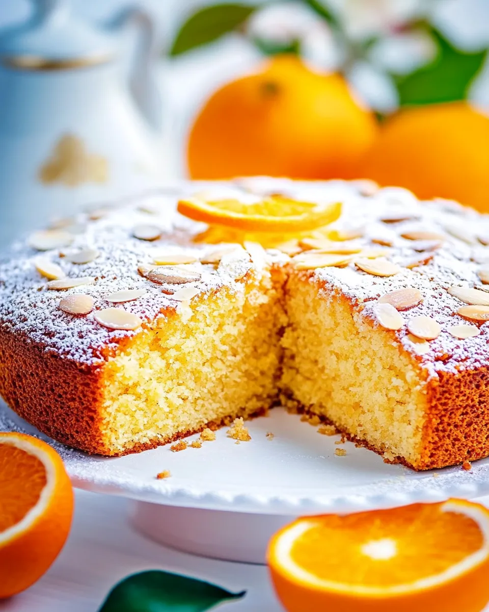 Easy Almond Orange Cake recipe photo