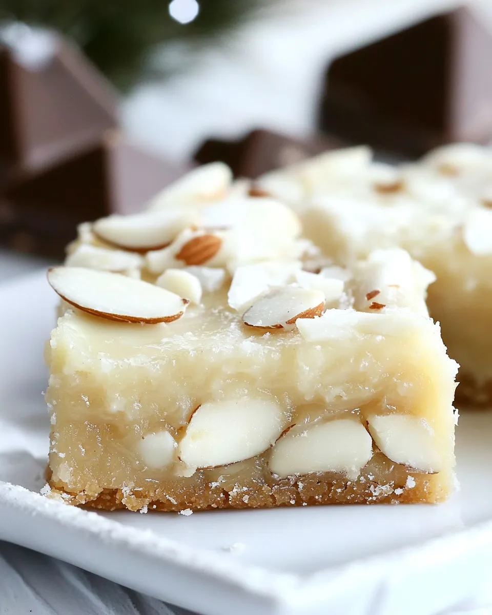 Classic Almond White Chocolate Magic Bars recipe photo